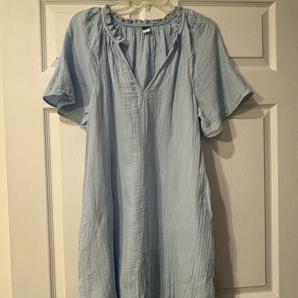 Old Navy Light Blue Midi Dress